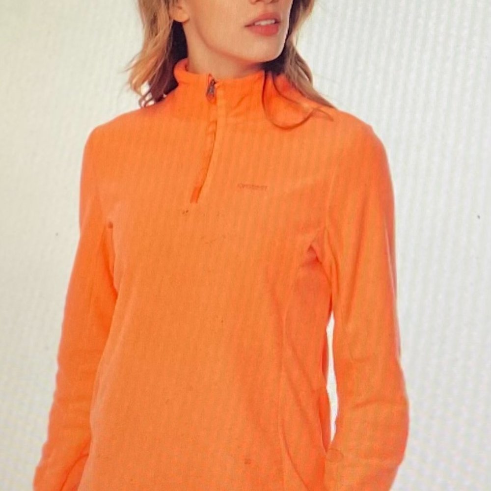 PROTEST Mutez  1/4 Zip Micro Fleece  Ski Sweater in aeon pink. Size: XS